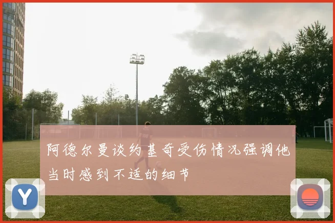 阿德尔曼谈约基奇受伤情况强调他当时感到不适的细节